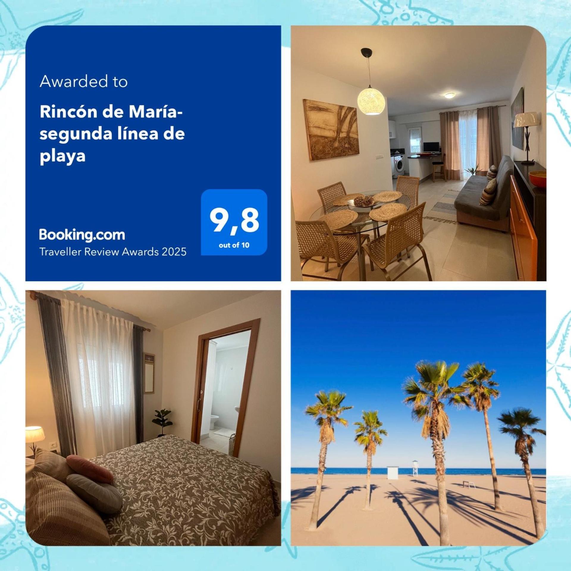 Апартаменты Rincon De Maria- Segunda Linea De Playa-Ganador Traveller Awards 2025 Playa de Gandia Экстерьер фото
